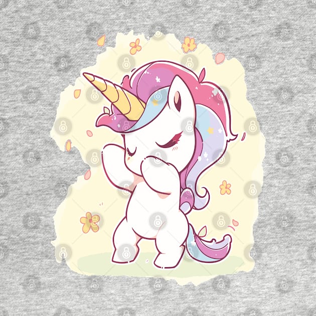 Super Cute Little Dabbing Unicorn by RuftupDesigns